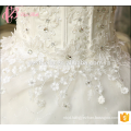 Zhongshan Crystal Beaded Backless Wedding Dresses Lace Sweetheart